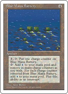 Blue Mana Battery - Fourth Edition