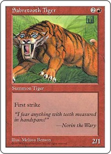 Sabretooth Tiger - Fifth Edition