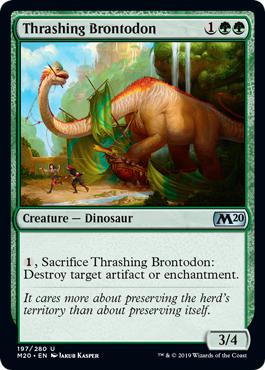 Thrashing Brontodon - Core Set 2020