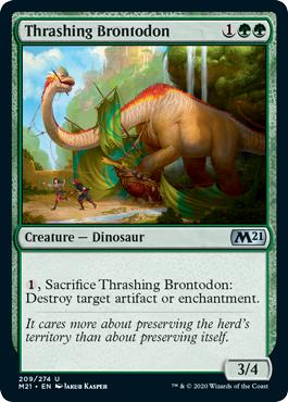 Thrashing Brontodon - Core Set 2021