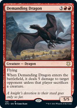 Demanding Dragon - Adventures in the Forgotten Realms Commander