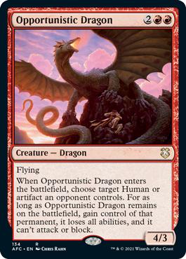 Opportunistic Dragon - Adventures in the Forgotten Realms Commander