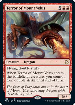 Terror of Mount Velus - Adventures in the Forgotten Realms Commander