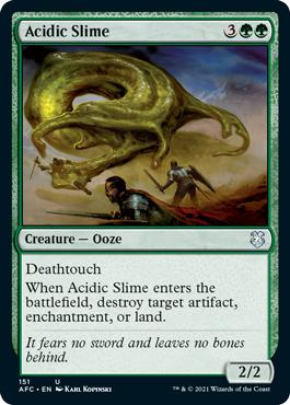 Acidic Slime - Adventures in the Forgotten Realms Commander