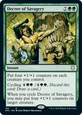 Decree of Savagery - Adventures in the Forgotten Realms Commander