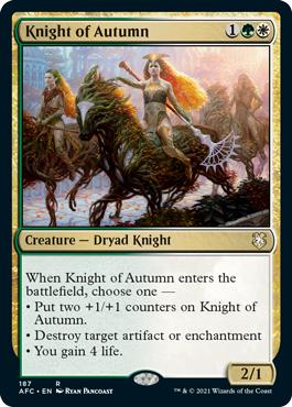 Knight of Autumn - Adventures in the Forgotten Realms Commander