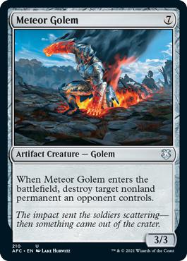 Meteor Golem - Adventures in the Forgotten Realms Commander