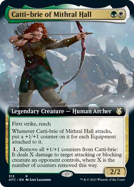 Catti-brie of Mithral Hall - Adventures in the Forgotten Realms Commander