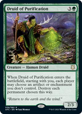 Druid of Purification - Adventures in the Forgotten Realms Commander