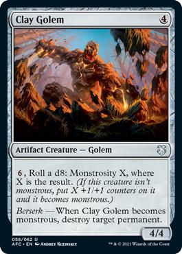 Clay Golem - Adventures in the Forgotten Realms Commander