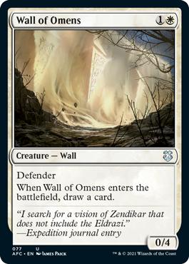 Wall of Omens - Adventures in the Forgotten Realms Commander