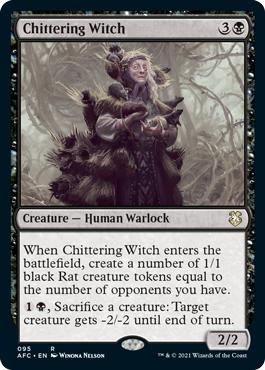 Chittering Witch - Adventures in the Forgotten Realms Commander