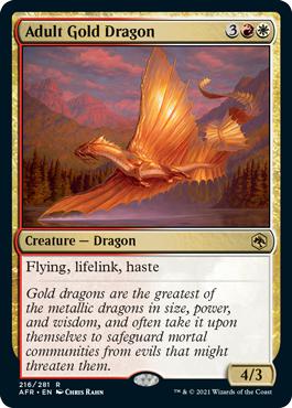 Adult Gold Dragon - Adventures in the Forgotten Realms