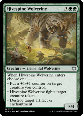 Hivespine Wolverine - Bloomburrow