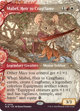 Mabel, Heir to Cragflame - Bloomburrow