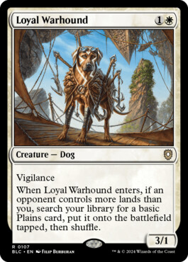 Loyal Warhound - Bloomburrow Commander