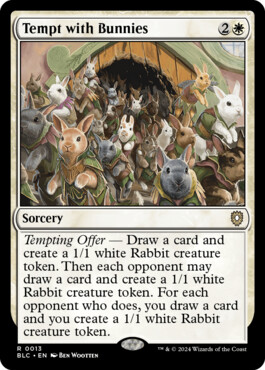 Tempt with Bunnies - Bloomburrow Commander