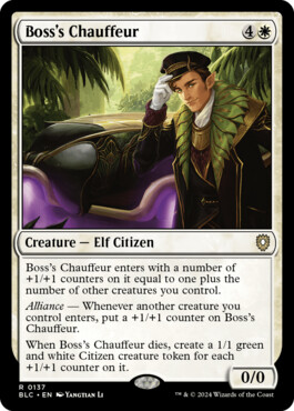 Boss's Chauffeur - Bloomburrow Commander