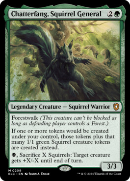 Chatterfang, Squirrel General - Bloomburrow Commander