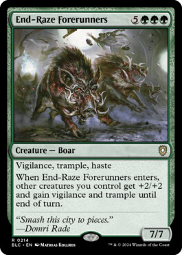 End-Raze Forerunners - Bloomburrow Commander