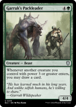 Garruk's Packleader - Bloomburrow Commander