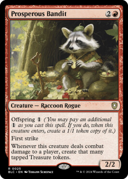 Prosperous Bandit - Bloomburrow Commander