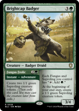 Brightcap Badger - Bloomburrow Commander