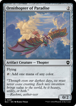 Ornithopter of Paradise - Bloomburrow Commander