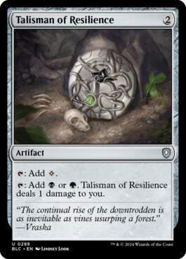 Talisman of Resilience - Bloomburrow Commander