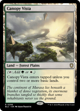 Canopy Vista - Bloomburrow Commander