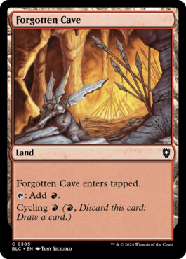 Forgotten Cave - Bloomburrow Commander