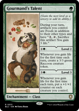 Gourmand's Talent - Bloomburrow Commander