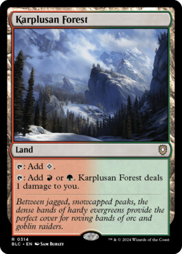 Karplusan Forest - Bloomburrow Commander