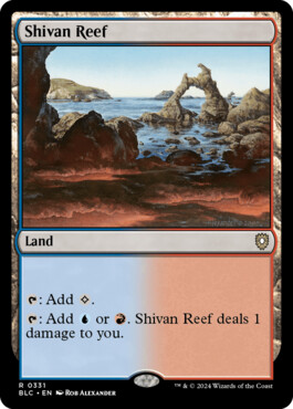 Shivan Reef - Bloomburrow Commander