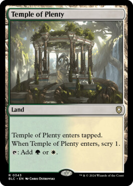 Temple of Plenty - Bloomburrow Commander