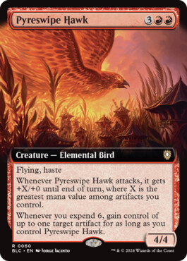 Pyreswipe Hawk - Bloomburrow Commander