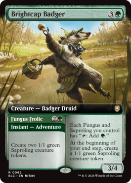 Brightcap Badger - Bloomburrow Commander