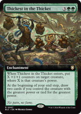 Thickest in the Thicket - Bloomburrow Commander