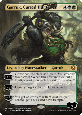 Garruk, Cursed Huntsman - Bloomburrow Commander