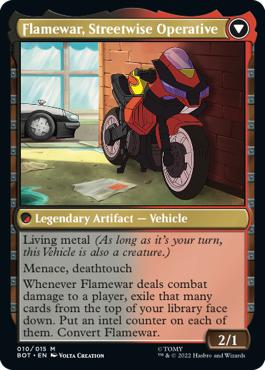 Flamewar, Streetwise Operative - The Brothers' War Transformers Cards