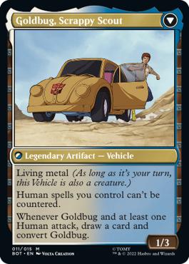 Goldbug, Scrappy Scout - The Brothers' War Transformers Cards