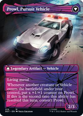 Prowl, Pursuit Vehicle - The Brothers' War Transformers Cards