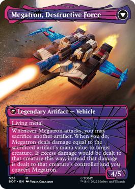 Megatron, Destructive Force - The Brothers' War Transformers Cards