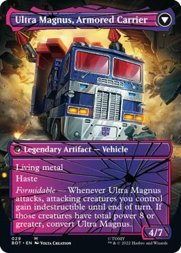 Ultra Magnus, Armored Carrier - The Brothers' War Transformers Cards