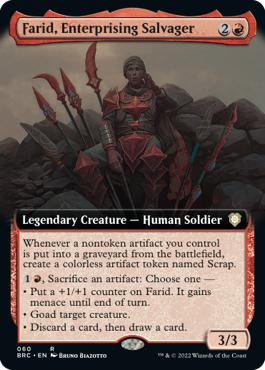 Farid, Enterprising Salvager - The Brothers' War Commander