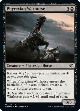 Phyrexian Warhorse - Dominaria United
