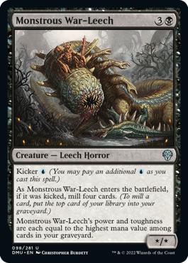 Monstrous War-Leech - Dominaria United