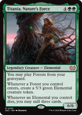 Titania, Nature's Force - Duskmourn: House of Horror Commander