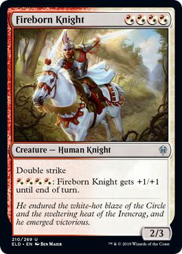Fireborn Knight - Throne of Eldraine