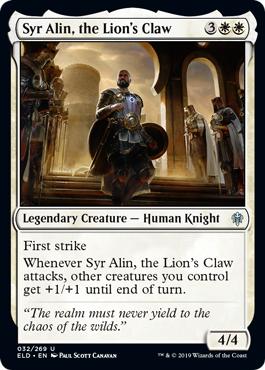 Syr Alin, the Lion's Claw - Throne of Eldraine